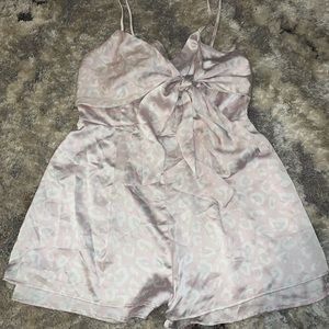 Blush cheetah romper